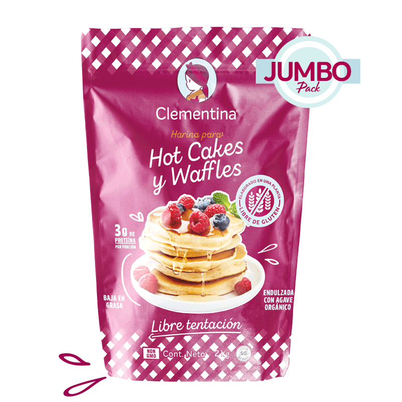 Harina tradicional para Hotcakes y Waffles 2kg - Clementina
