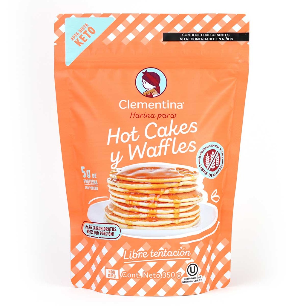 Harina Keto para Hotcakes y Waffles 350g - Clementina