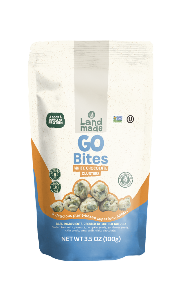 Go Bites de Chocolate Blanco 100g - Land Made