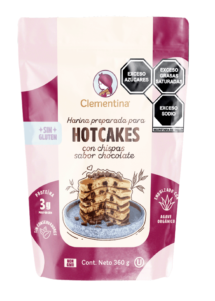 Harina para Hotcakes con chispas de Chocolate 360g - Clementina