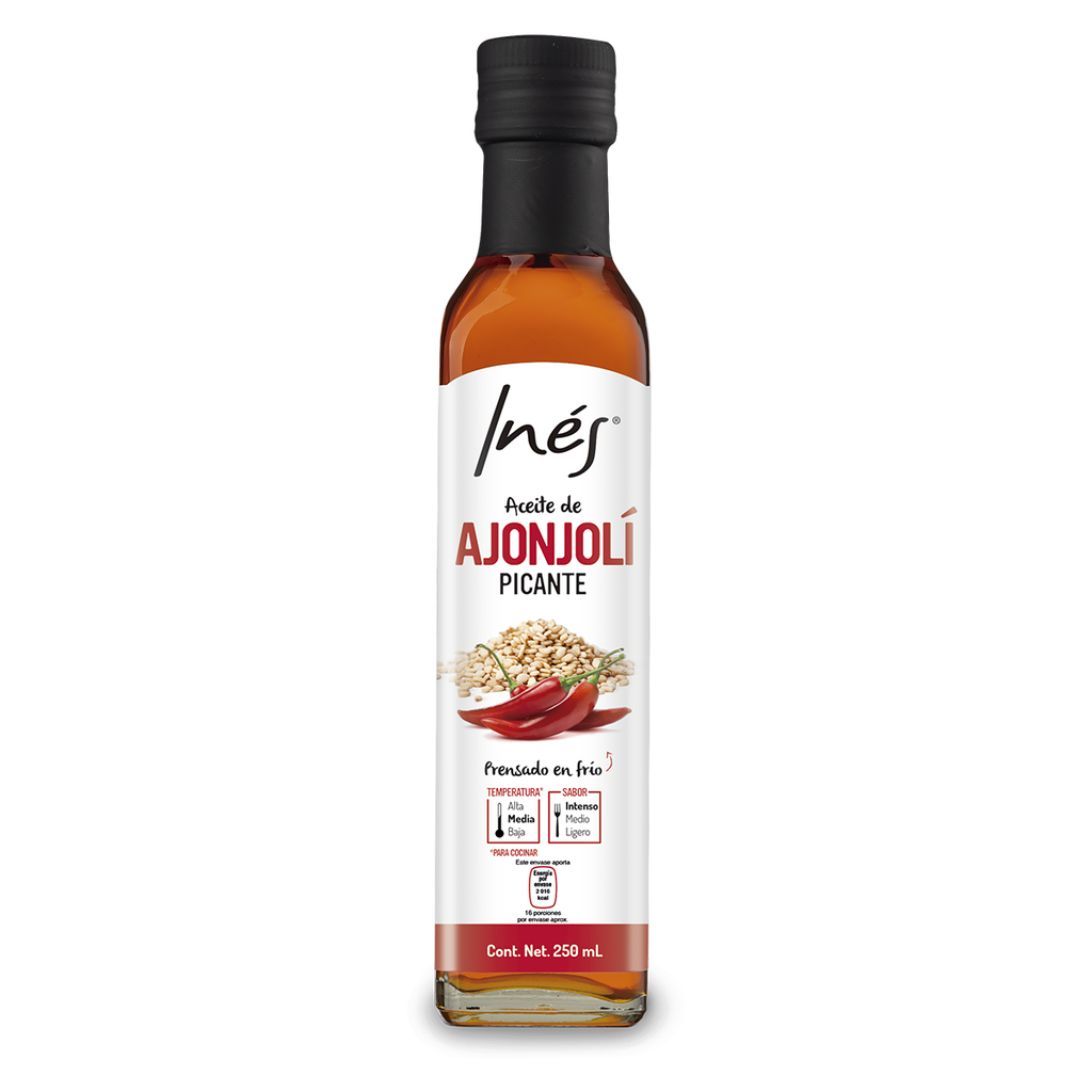 Aceite de Ajonjolí Picante 250mL - Inés