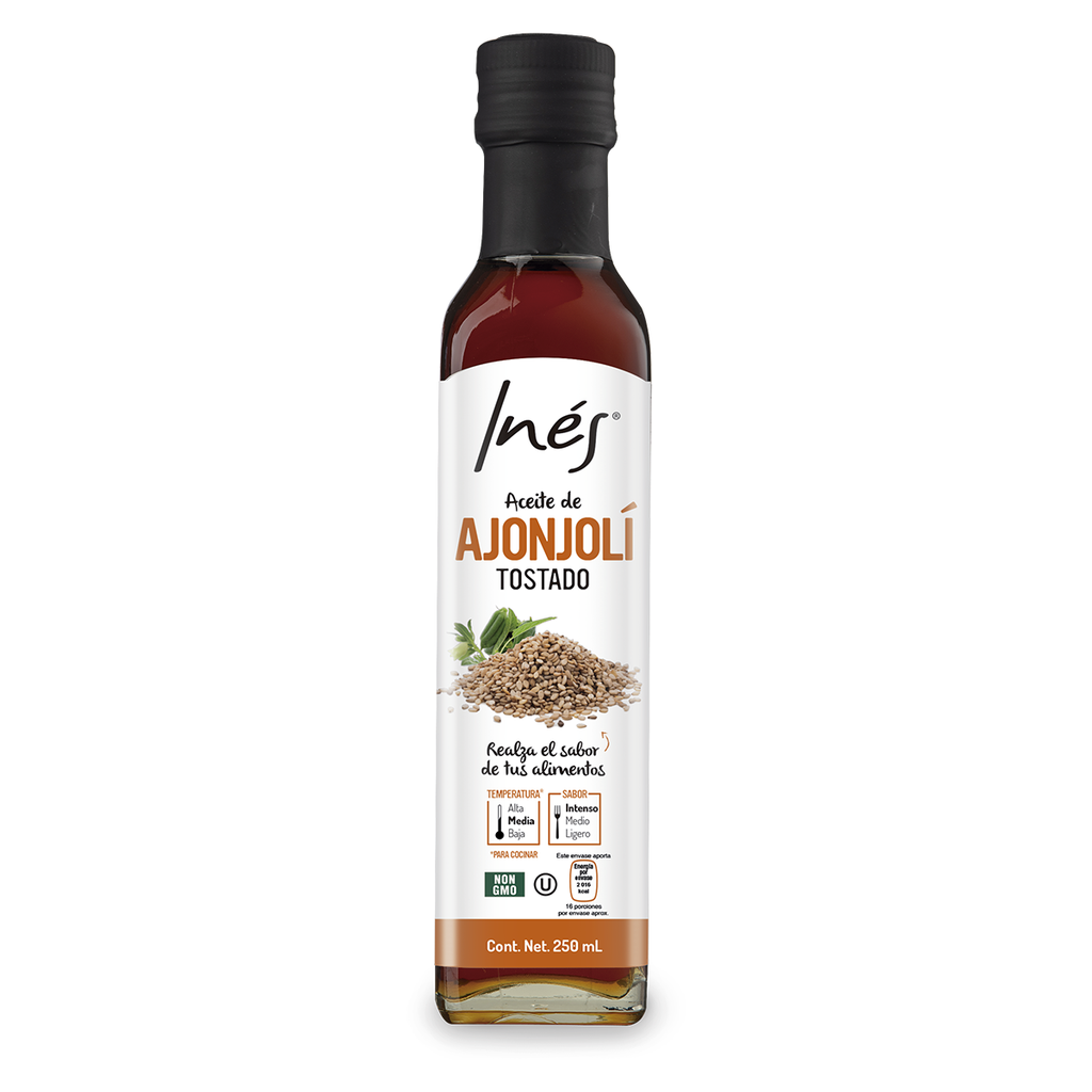 Aceite de Ajonjolí Tostado 250mL - Inés