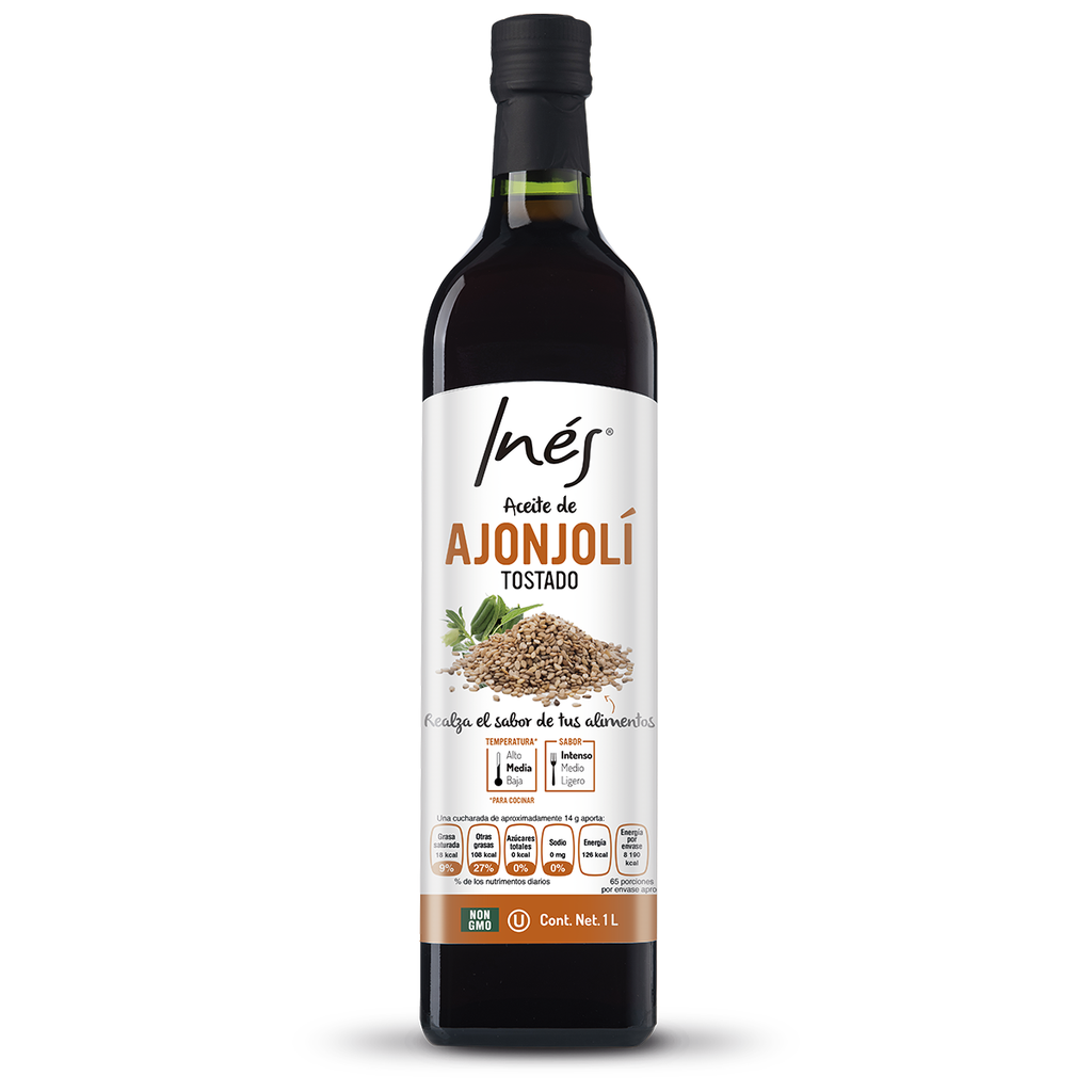 Aceite de Ajonjolí Tostado 1L - Inés