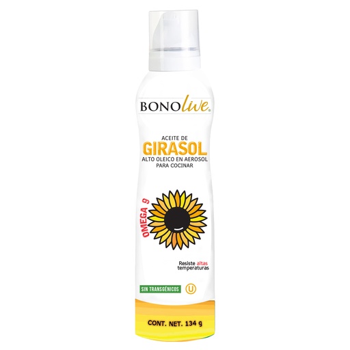 [AGB-134GRSPRAY-BON] Aceite de Girasol Spray 134g - Bonolive
