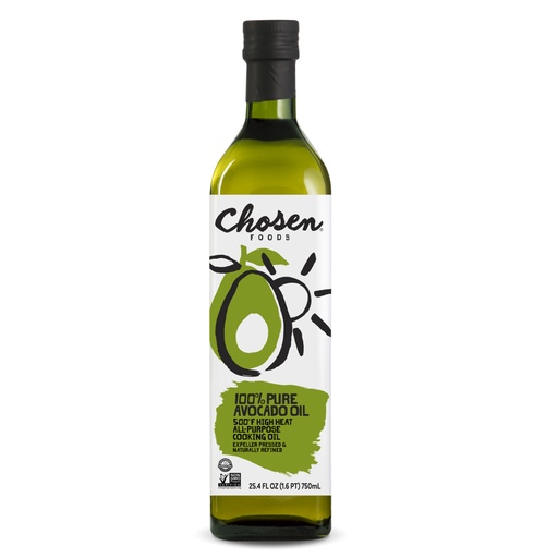 [AGR-750ML-CHO] Aceite de Aguacate Refinado 750mL - Chosen Foods