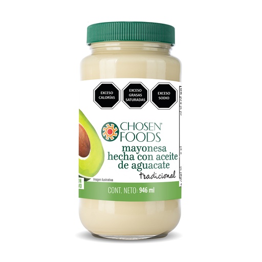 [MA-946ML-CHO] Mayonesa de aceite de aguacate 946mL - Chosen Foods