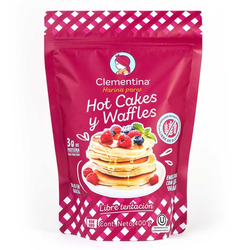 [MXH-400GR-CLE] Harina tradicional para Hotcakes y Waffles 400g - Clementina