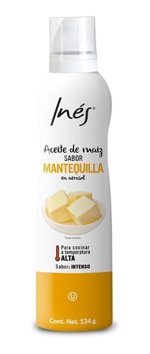 [ASM-134GRSPRAY-INE] Aceite Sabor Mantequilla Spray 134g - Inés
