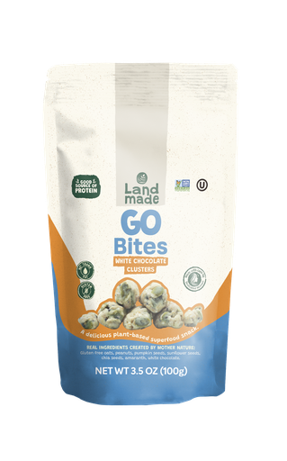 [GBCB-100GR-LAN] Go Bites de Chocolate Blanco 100g - Land Made