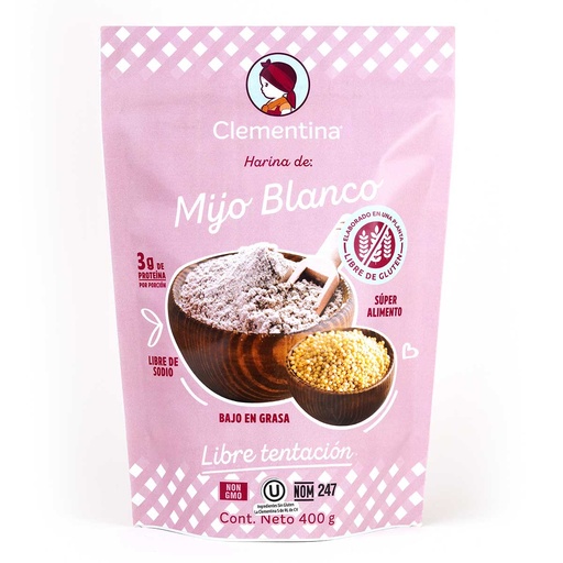 [MM-400GR-CLE] Harina de Mijo blanco 400g - Clementina