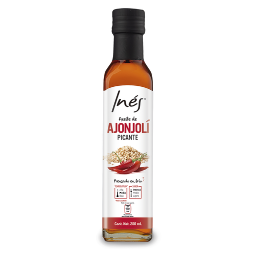[AJP-250ML-INE] Aceite de Ajonjolí Picante 250mL - Inés