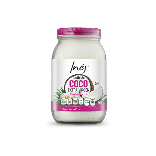 [ACEV-470GR-INE] Aceite de Coco Extra virgen 470mL - Inés